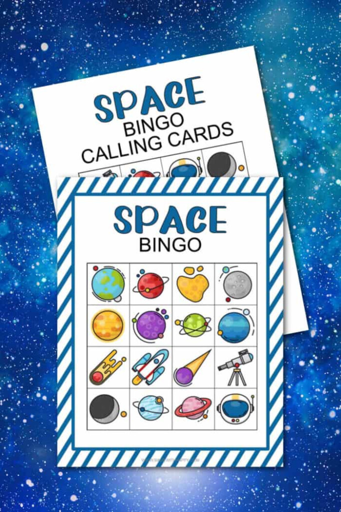Space Bingo Free Printable