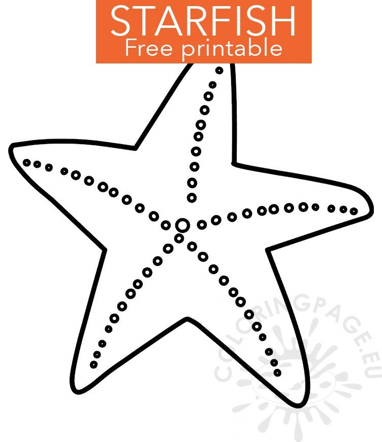 Starfish Printable Coloring Pages