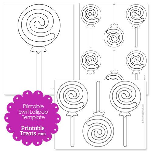 Swirl Lollipop Template