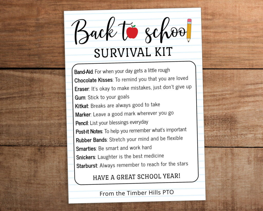 Teacher Survival Kit Printable Pdf Printable Free Templates