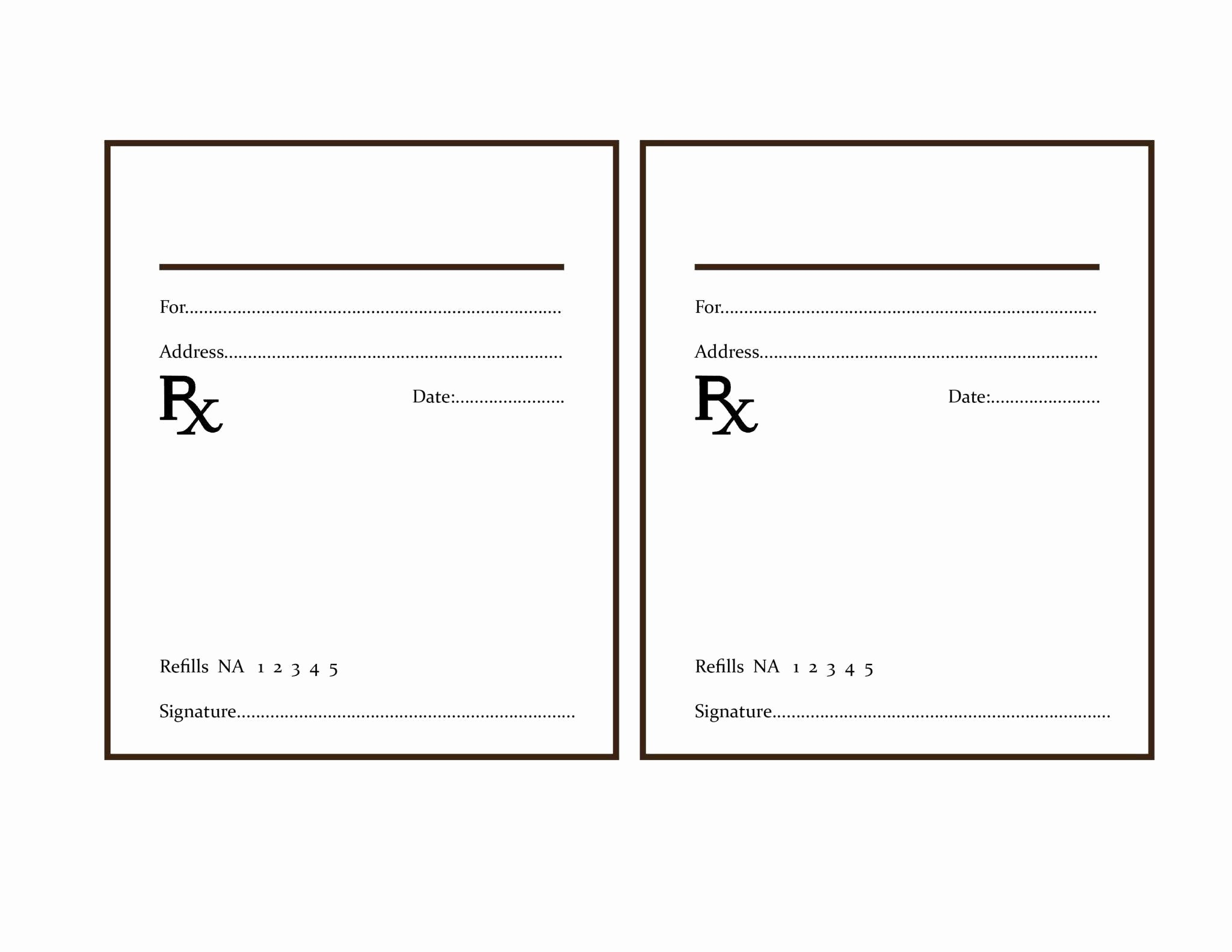 Template Free Printable Blank Prescription Label Printable Free Templates