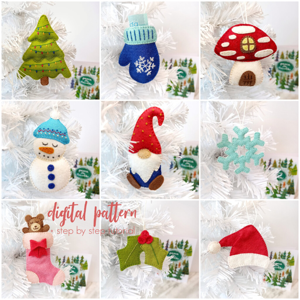 Template Free Printable Felt Christmas Ornament Patterns Printable 