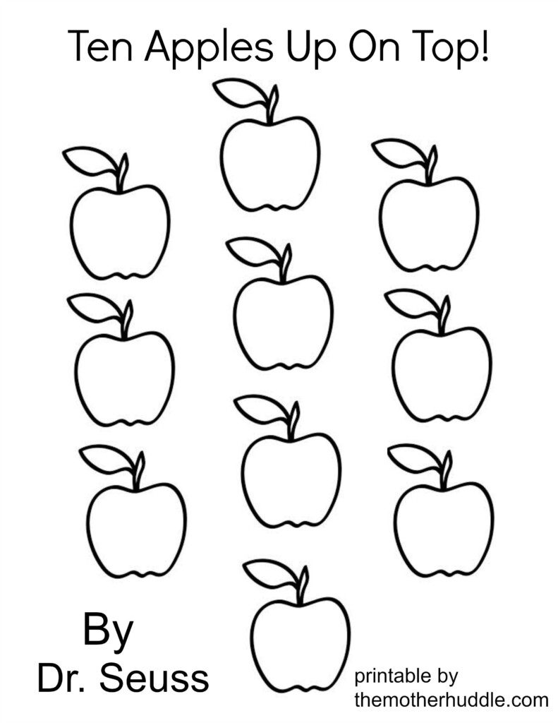 Ten Apples Up On Top Printable Book