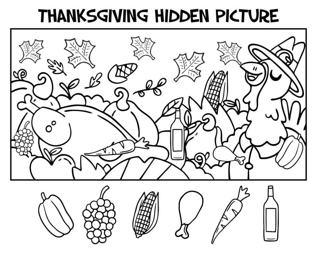 Thanksgiving Hidden Object Games 13 Free PDF Printables Printablee
