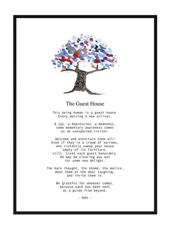 The Guest House By Rumi Instant Download Printable Everyday Etsy