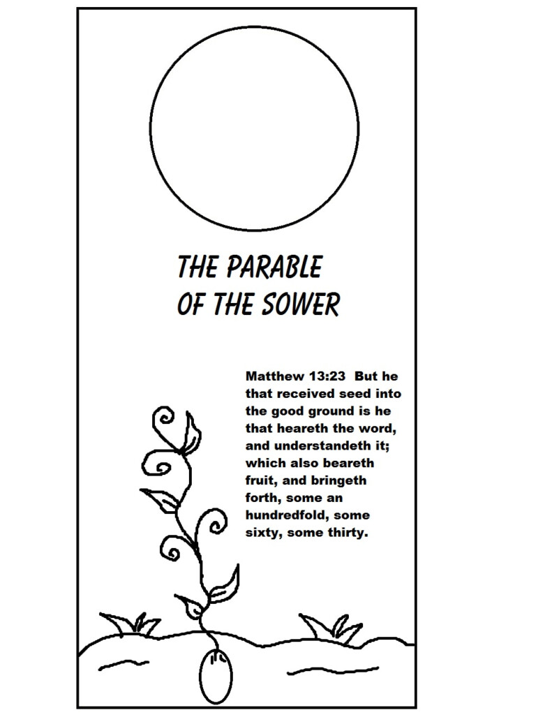 The Parable Of The Sower Sunday School Lesson