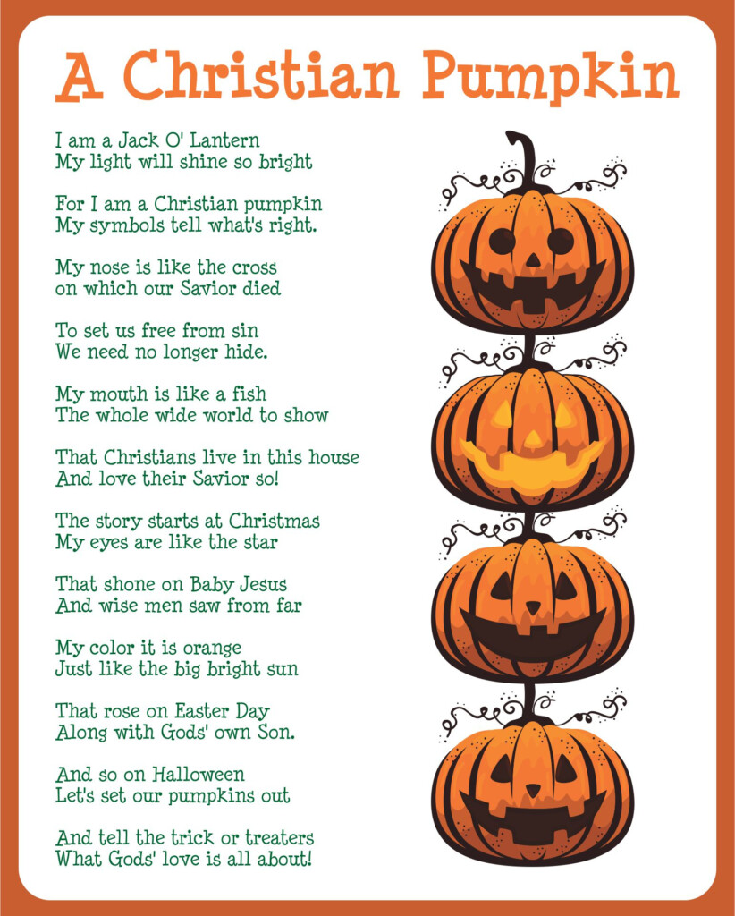 The Pumpkin Gospel Free Printable Printable Templates Protal