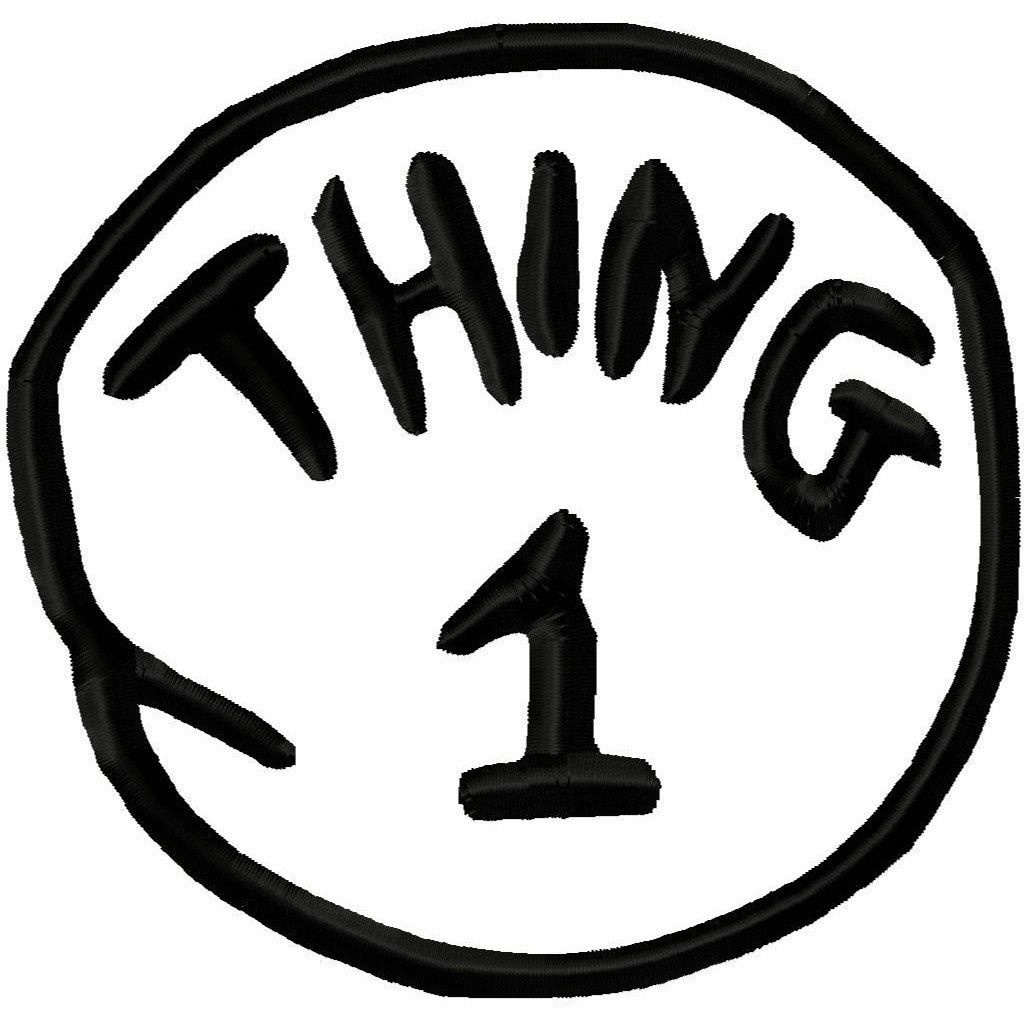 Thing 1 And Thing 2 Printable Template Seuss Coloring Pages T Thing 
