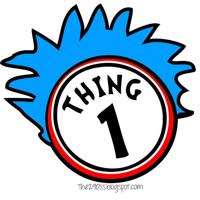 Thing One And Thing Two Printable Signs