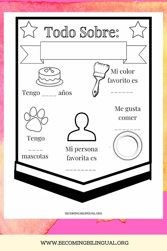Todo Sobre Mi Free Printable Prntbl concejomunicipaldechinu gov co