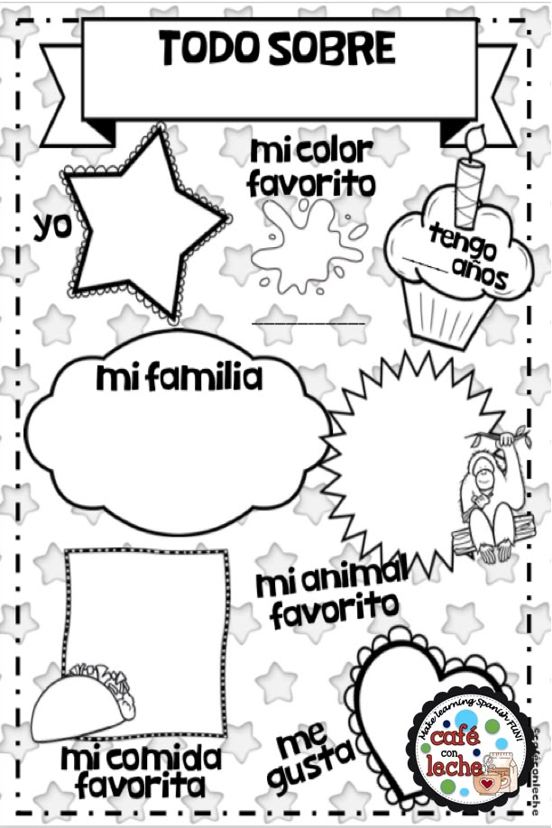 Todo Sobre Mi Free Printable