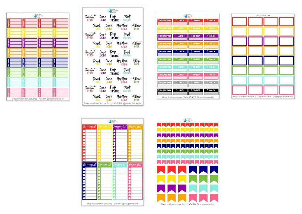 Ultimate FREE Printable Planner Stickers PDF List