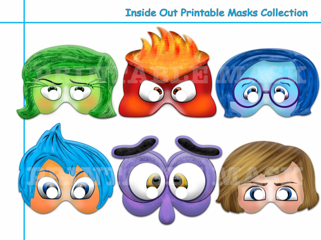 Unique Inside Out Printable Masks Paper Mask Photo Booth