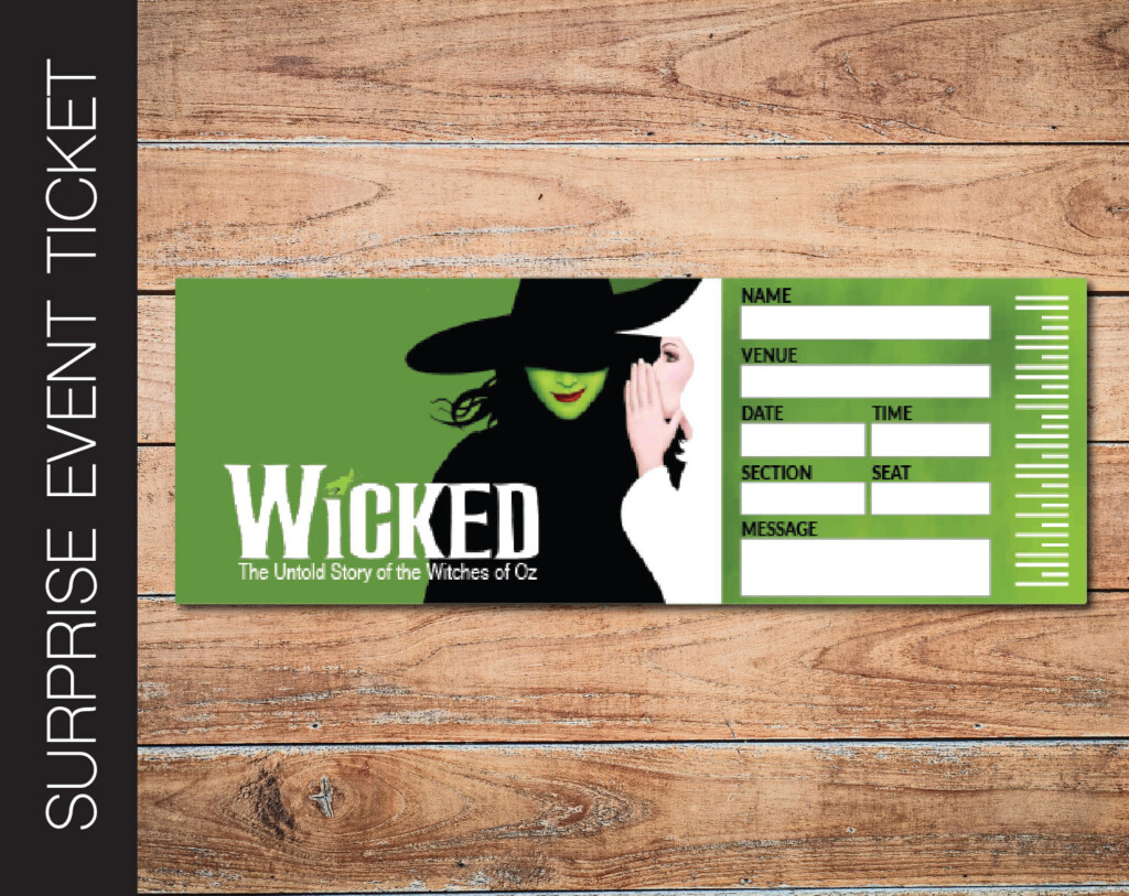 Wicked Ticket Printable