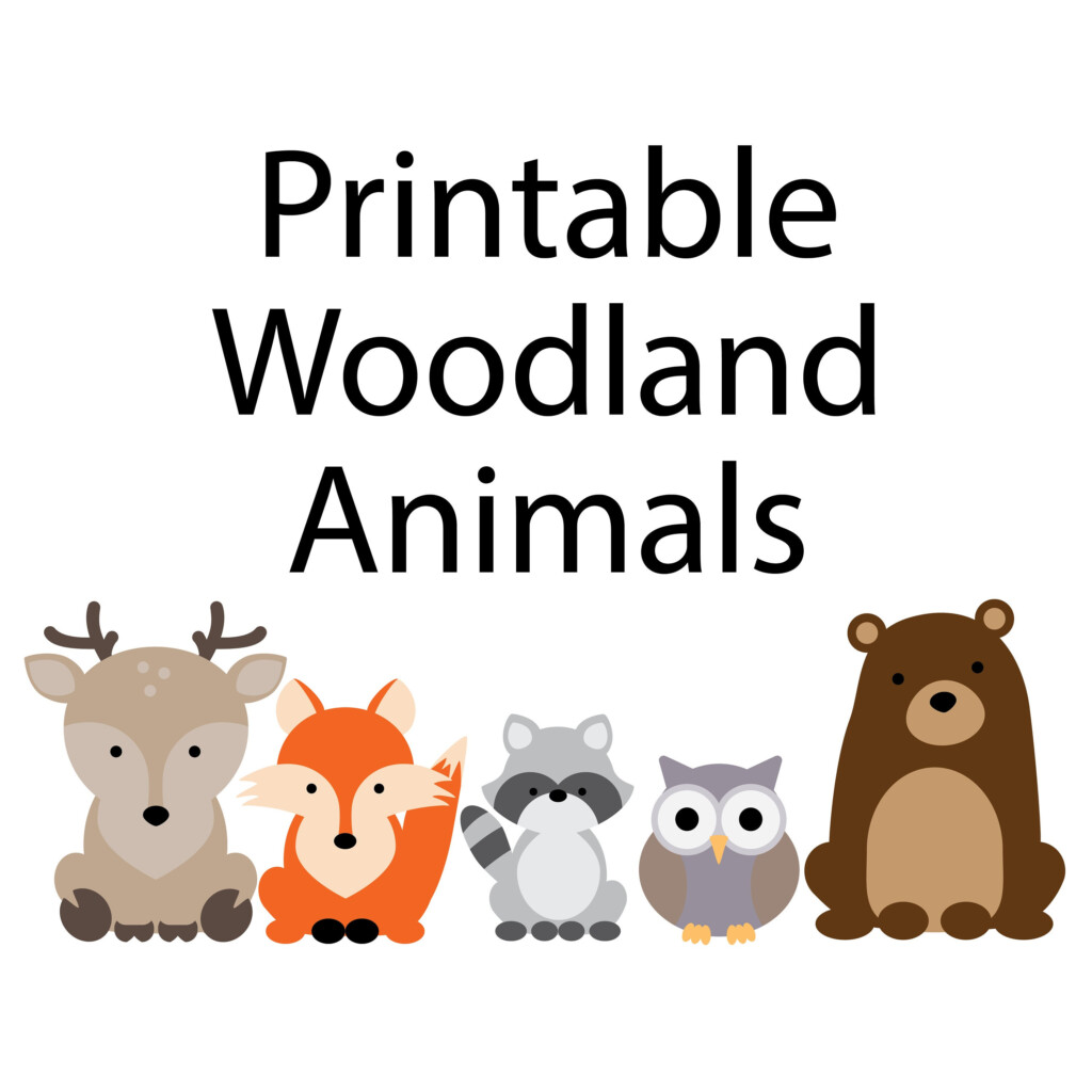 Woodland Animals Printables