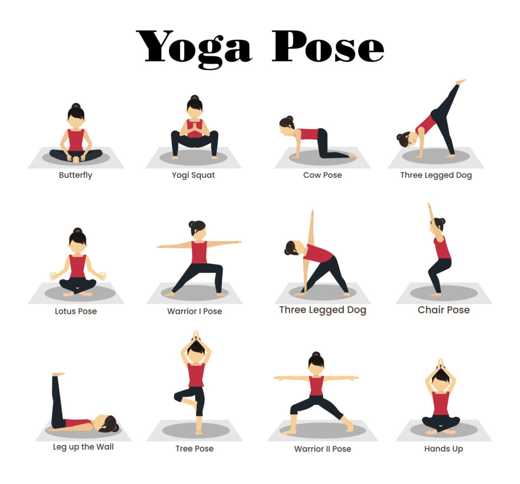 Yoga Poses Printable Printable Free Templates